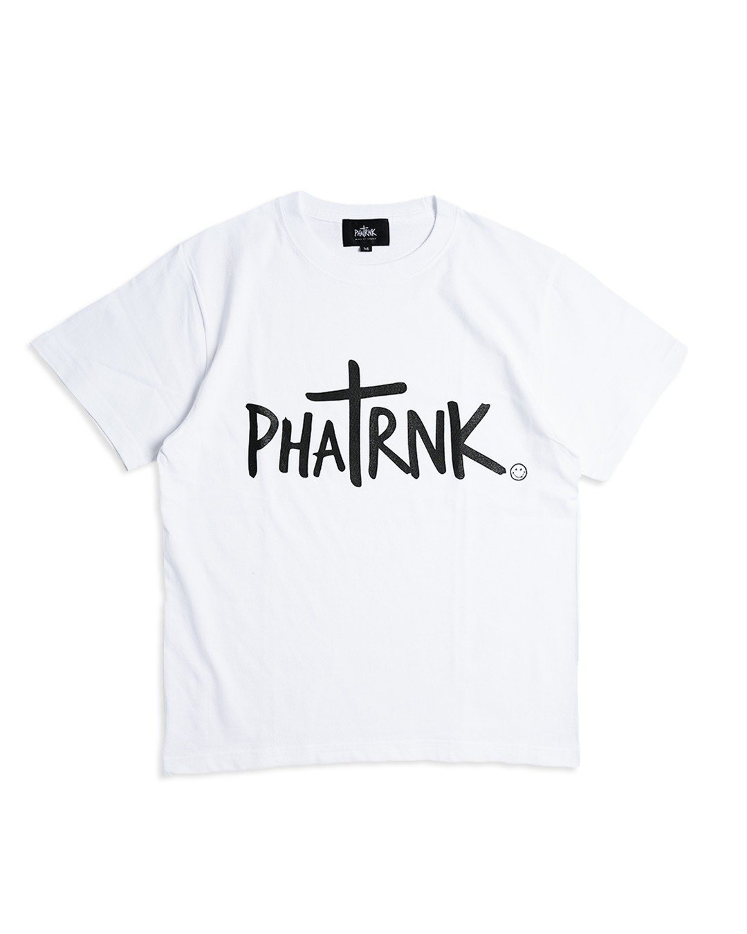 phatrnk ファットランク Tシャツ フロントロゴホワイトブラック